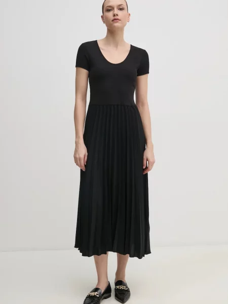 Šaty Tommy Hilfiger midi černá