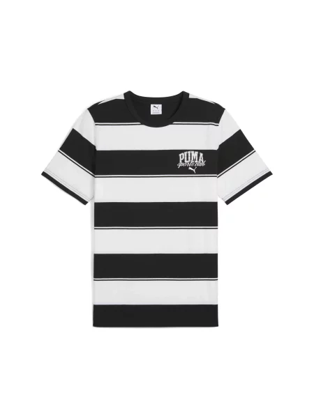 Футболка PUMA Class Striped Tee комбінований верх чорний