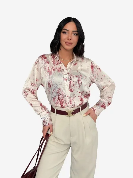 My fashion Bluza Hemden' rdeča