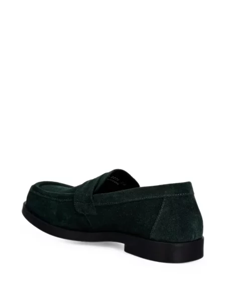 Pantofi loafer Fly London din piele de căprioară verde
