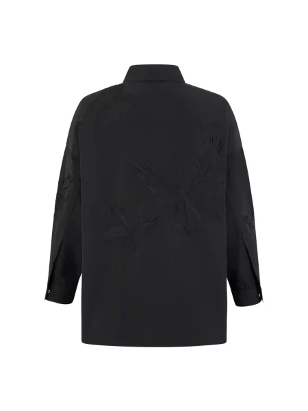 Lniana koszula Valentino Garavani czarna