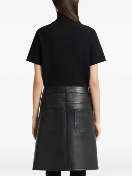 Top Courreges tricotate negru