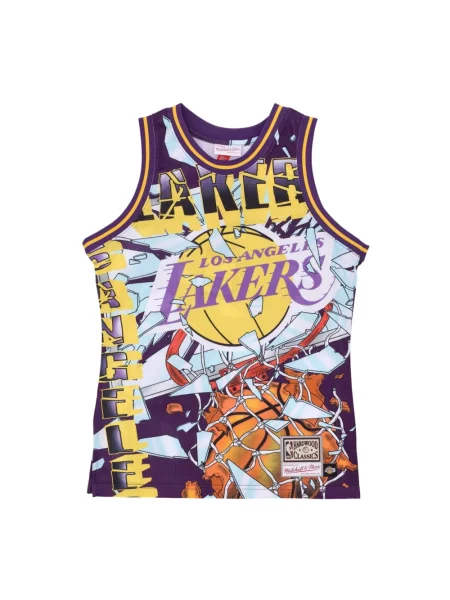 Koszulka sportowa Mitchell & Ness do koszykówki fioletowa