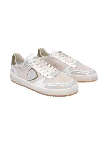Buty do tenisa Philippe Model skórzane do tenisa beżowe