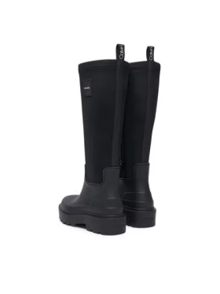 Calvin Klein Gumijasti škornji Rainboot High Rubber Neo črna