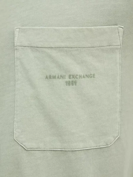 Футболка Armani Exchange з принтом зелений