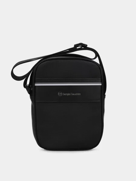 Кожаная сумка Sergio Tacchini черная