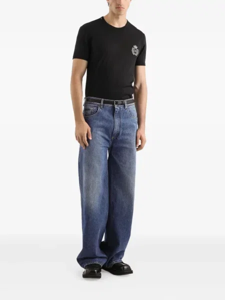 Tricou Dolce & Gabbana cu broderie negru