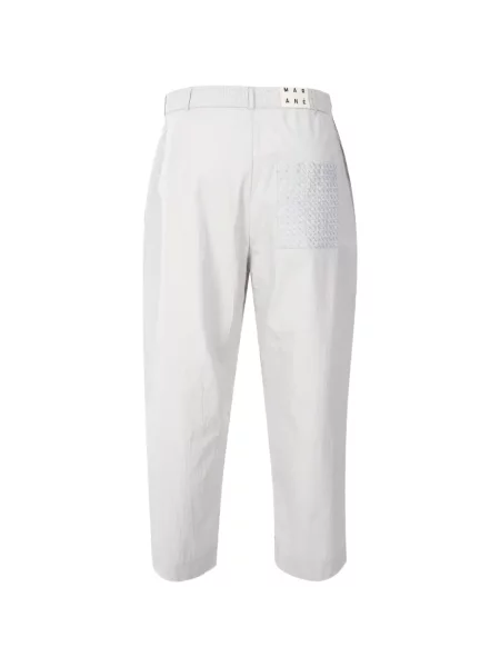 Pantaloni Marané cu broderie gri