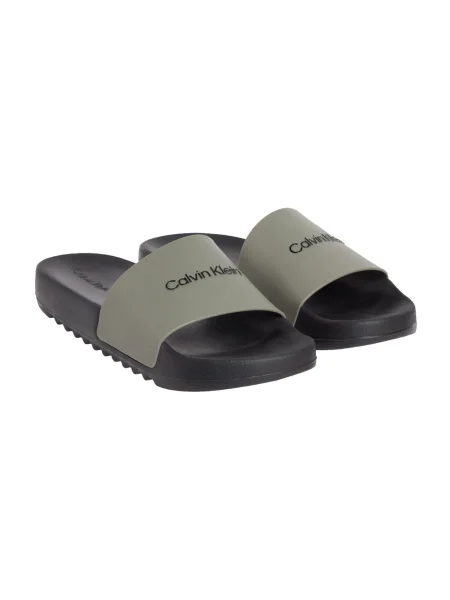 Saboți Calvin Klein chunky verde