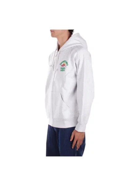 Bluza z kapturem Carhartt Wip z kapturem z logo biała