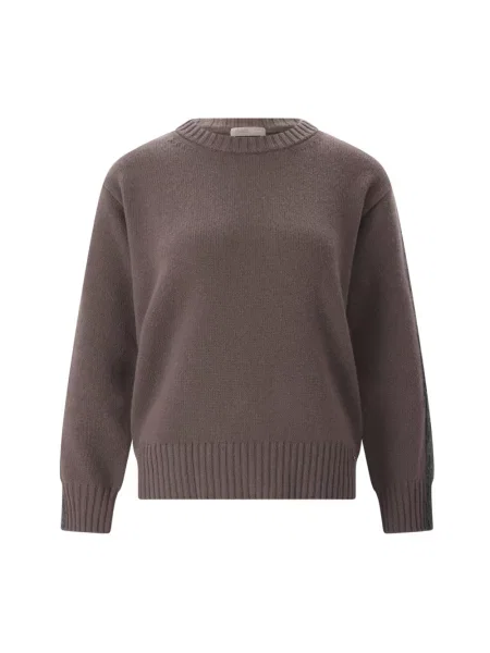 Dzianinowy sweter Herno brązowy