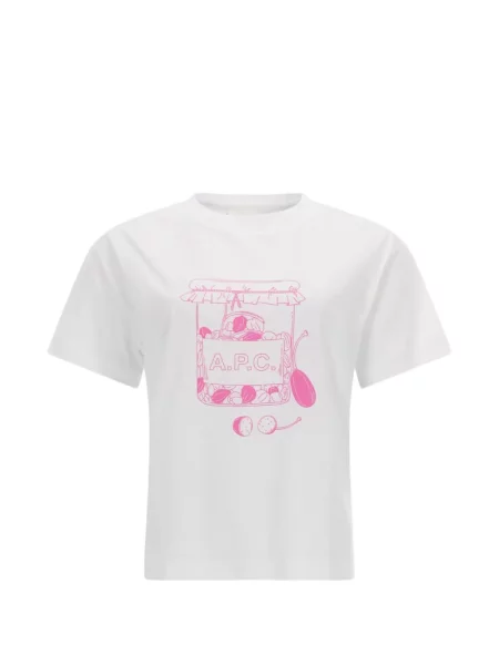 Grafic tricou A.p.c. alb