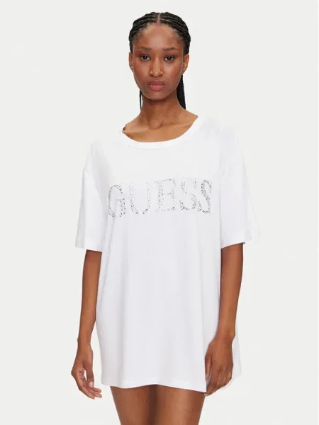 Guess Tricou alb