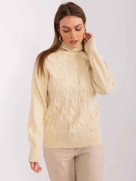 Pulover Fashionhunters bej