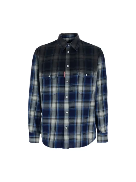 Koszula Comfort Fit blau niebieska