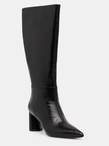 BOSS ghete de piele Gracey cu drept negru