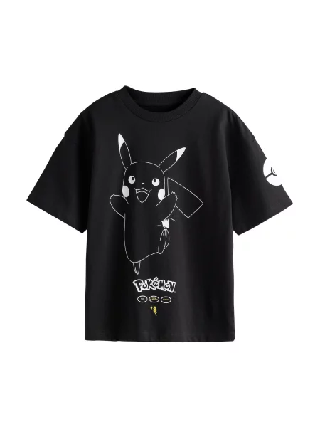 Next Tricou Pokémon galben / negru alb