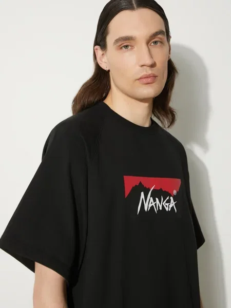 Футболка Nanga с лого черная