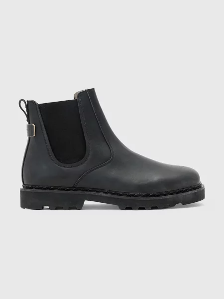 AllSaints pantofi inalti SKIFF CHELSEA BOOT negru