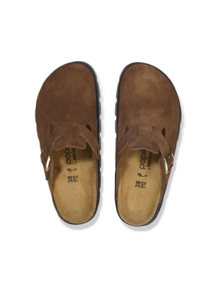 Chunky semišové tenisky Birkenstock hnedá
