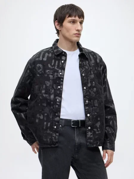 KARL LAGERFELD JEANS Prechodná bunda čierna