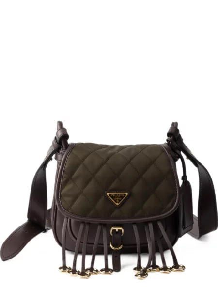 Geantă Prada din piele verde