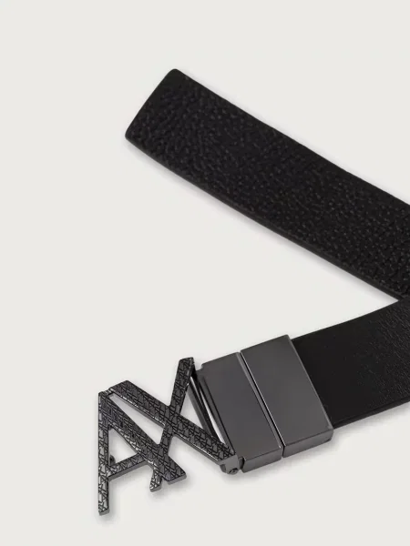 Armani Exchange двосторонній ремінь шкіряний