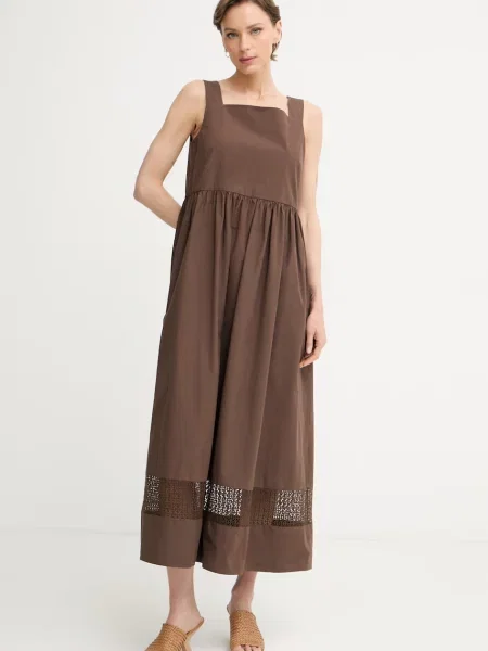 Weekend Max Mara rochie din GOLA maro
