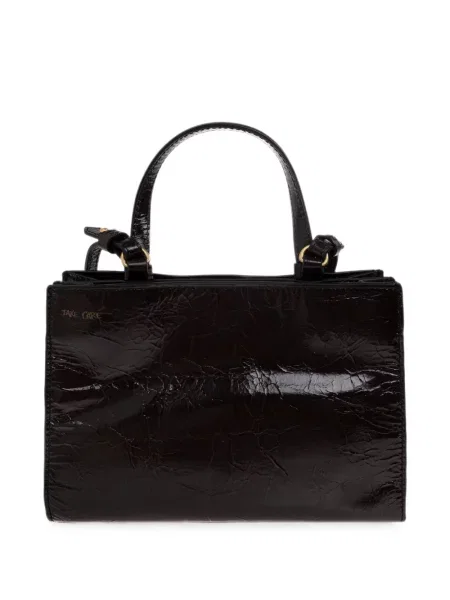 Δερμάτινη τσάντα shopper Zadig&voltaire με σχέδιο καφέ