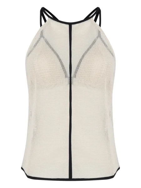 Top Osklen transparente alb