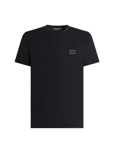 Koszulka Dolce And Gabbana z logo niebieska