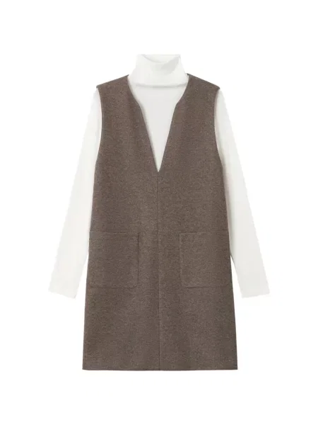 Rochie mini Tout A Coup cu decolteu în V maro