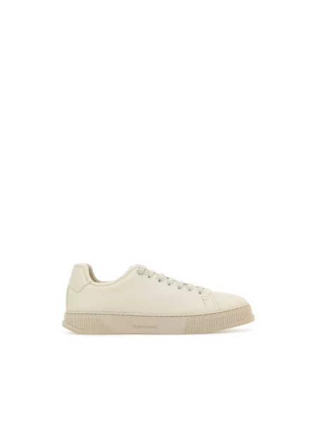 Sneakersy Salvatore Ferragamo skórzane białe