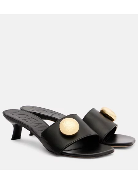Papuci tip mules Loewe din piele negru