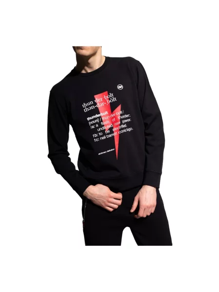 Bluza Neil Barrett z nadrukiem czarna