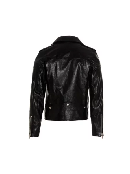 Kurtka skórzana Saint Laurent czarna