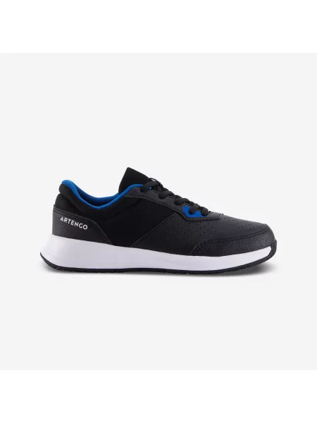 Buty tenisowe sznurowane dla dzieci Artengo Essential czarne
