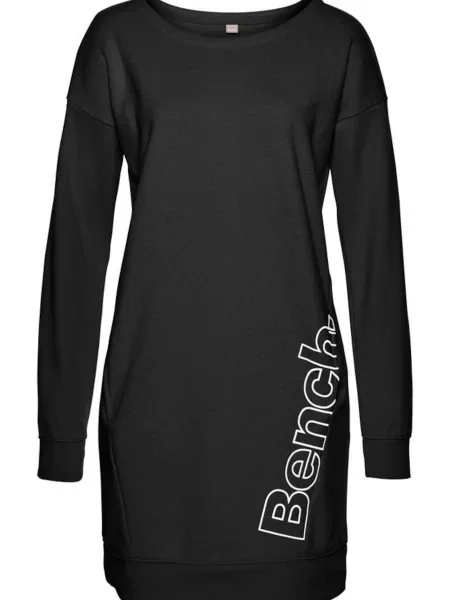 BENCH Obleka črna bela