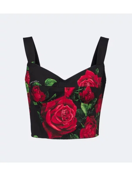 Sutien Dolce&gabbana cu model floral negru