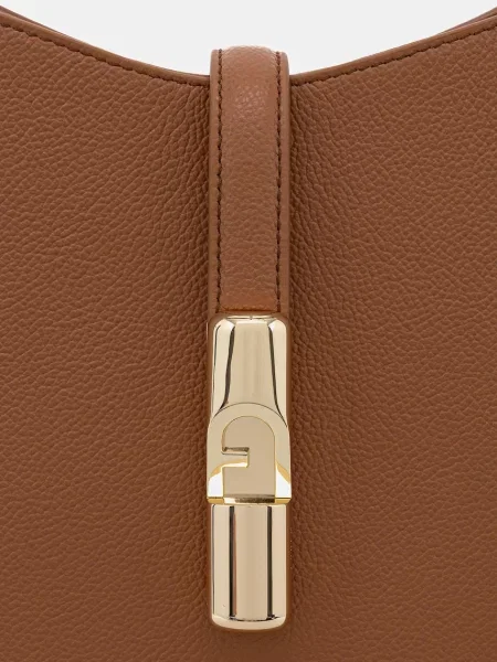 FURLA Shopper táska Goccia konyak bézs