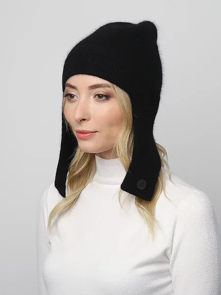 LuckyLOOK Шапка Унісекс Комбінований верх чорний