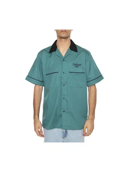 Krótka koszula z krótkim rękawem Carhartt Wip z krótkim rękawem zielona
