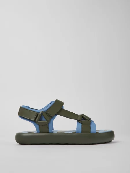 Сандалії Camper Pelotas Flota шкіра/поліестер хакі