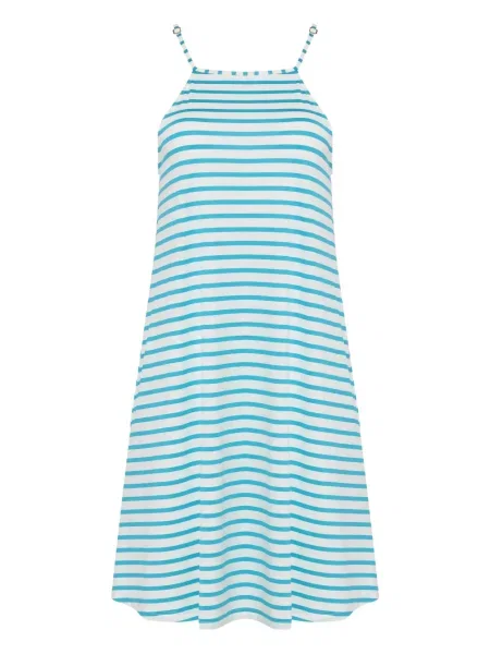 Mała sukienka mini Lygia & Nanny w paski garniturowa biała