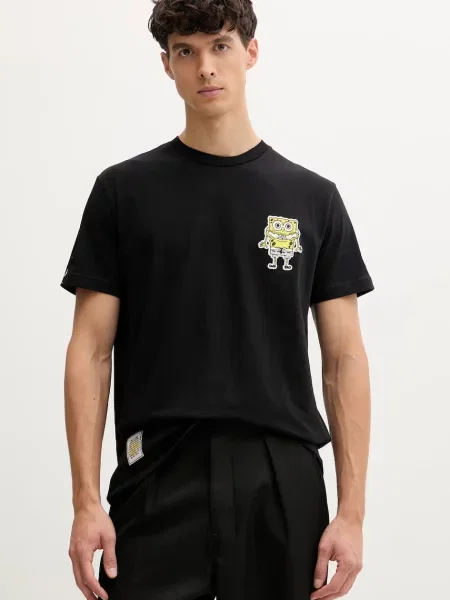 Iceberg tricou din cu imprimeu negru