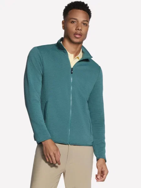 Спортивна кофта Skechers THE HOODLESS HOODIE OTTOMAN JA поліестер/спандекс зелений