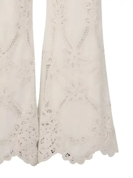 Pantaloni Veronica Beard cu broderie