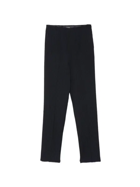 Pantaloni Emporio Armani de lână albastru