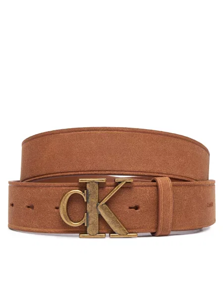Curea Calvin Klein Ck Buckle Suede Fixed maro